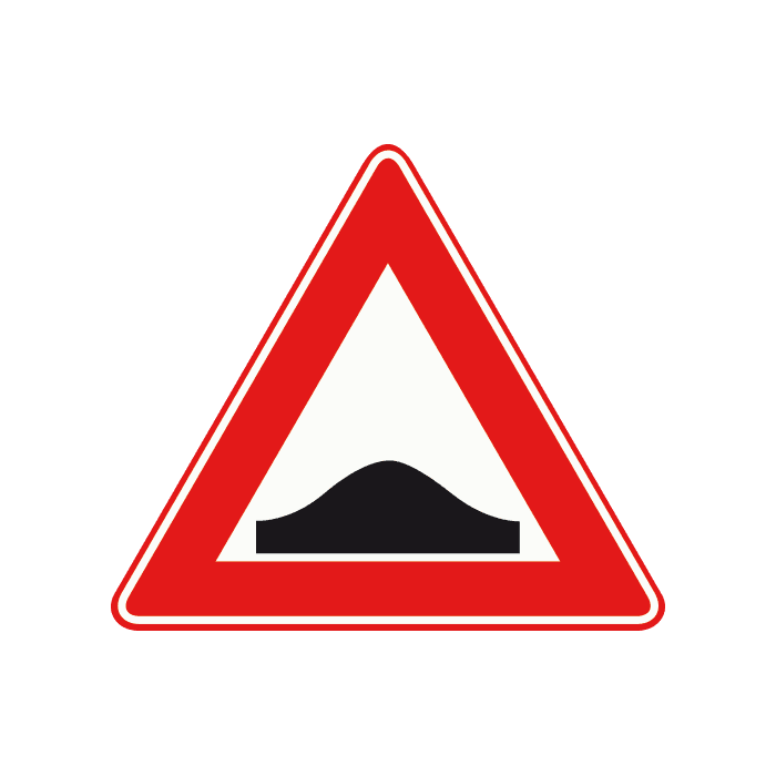 J38 - Speed Bump road sign
