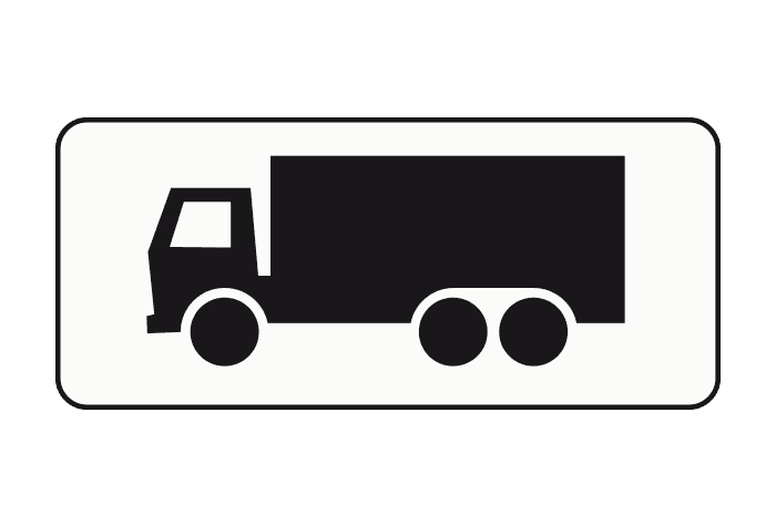 OB-11 - Only Applies to Lorry Drivers road sign