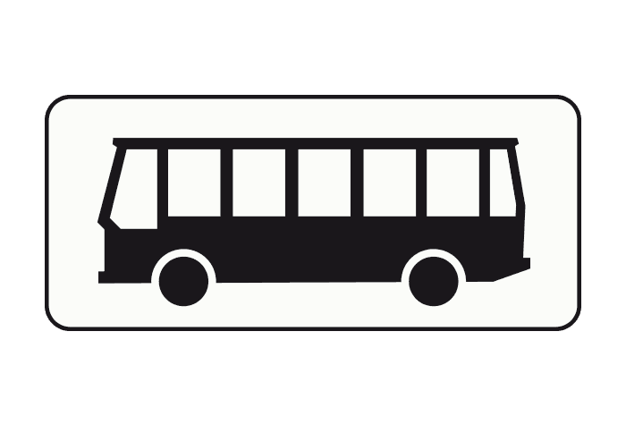 OB-12 - Only Applies to Bus Drivers road sign