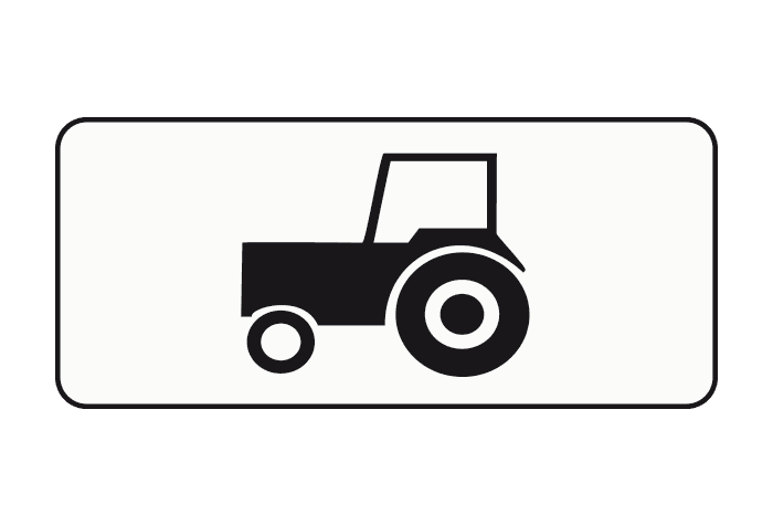 OB-05 - Only Applies to Agricultural Vehicles road sign