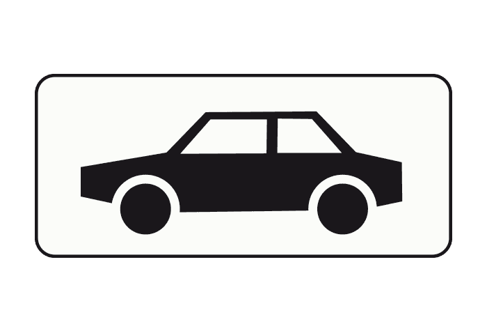 OB-09 - Only Applies to Motorists (Passenger Cars) road sign