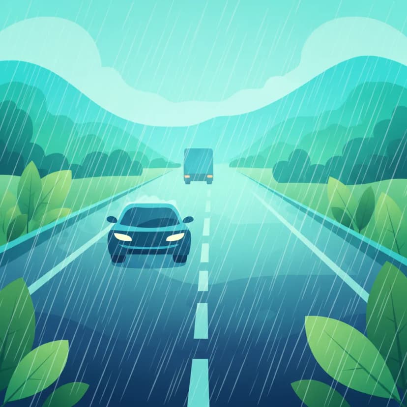 Influence of Weather and Visibility on Distance driving theory lesson