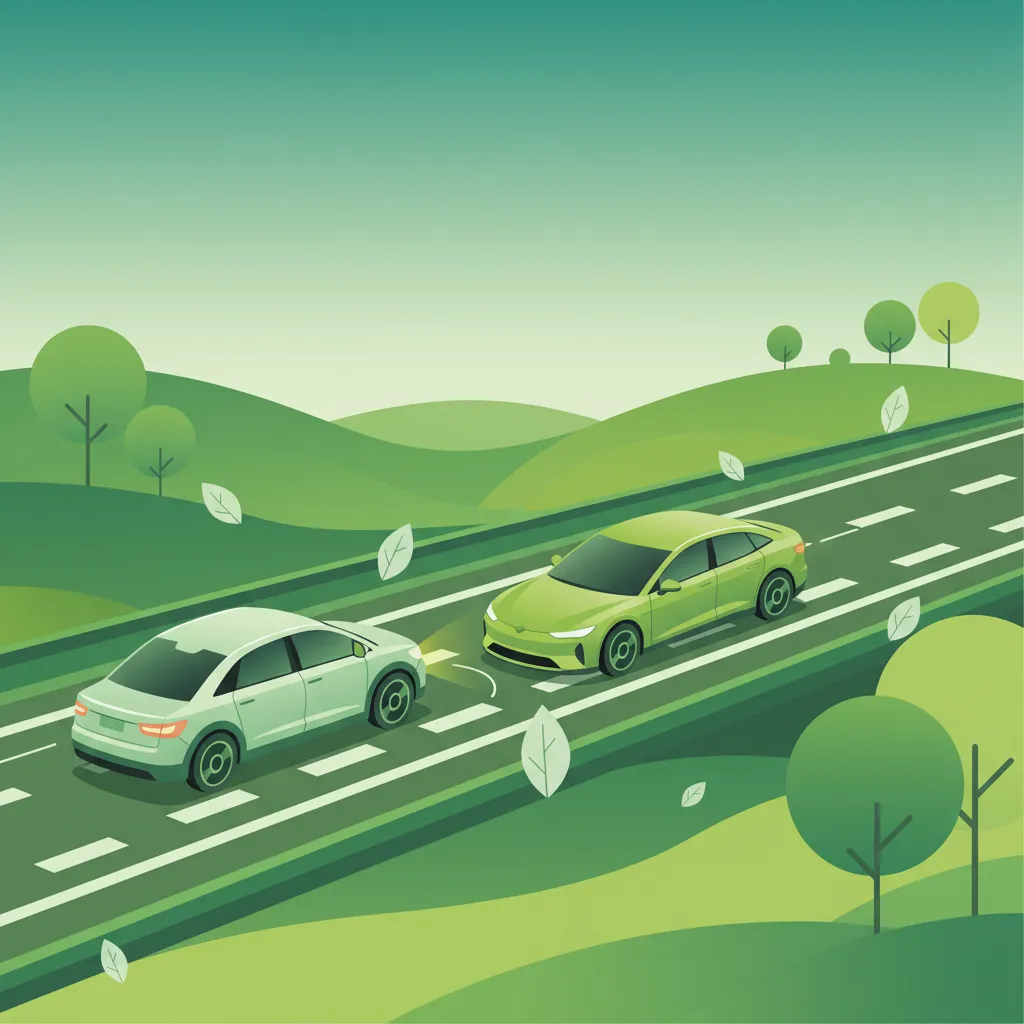 Merging and Lane Changes on Carriageways lesson overview image