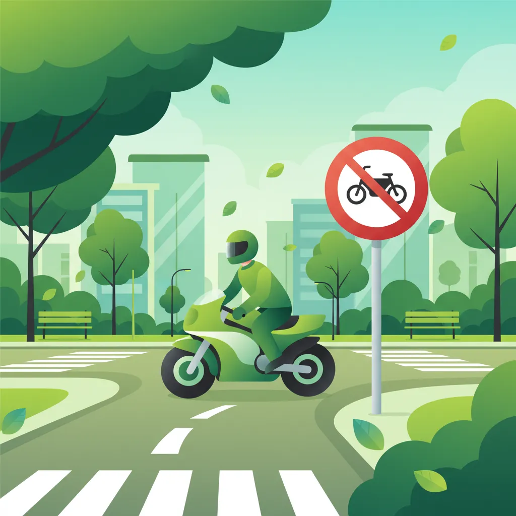 Regulatory Signs and Motorcycle Restrictions lesson image