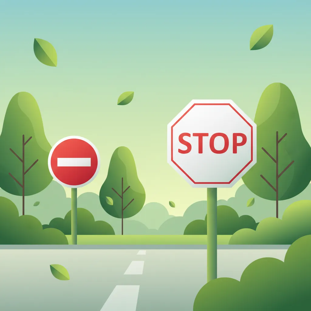 Reglerande trafikskyltar (t.ex. B6 Stopp, C2 Infart förbjuden) översiktsbild för lektionen