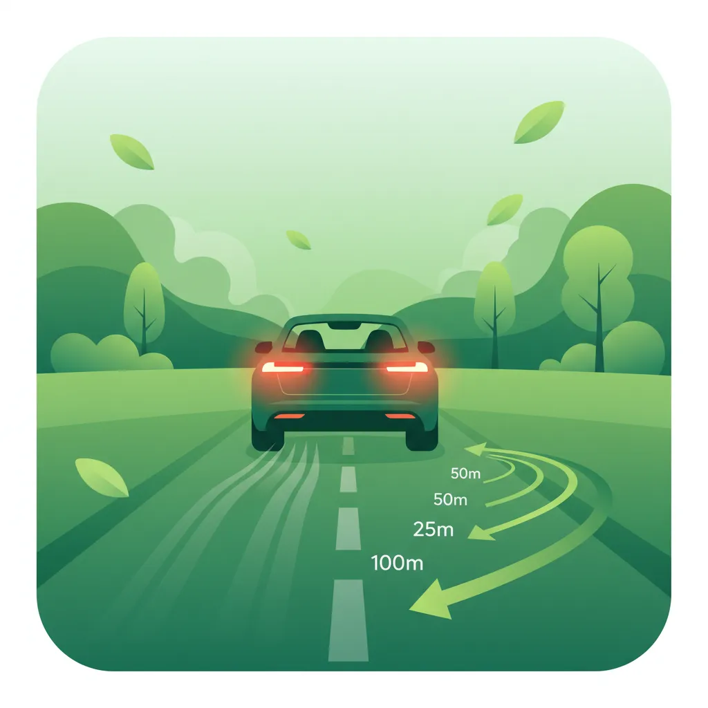Braking Distance Calculations for Light Motor Vehicles driving theory lesson