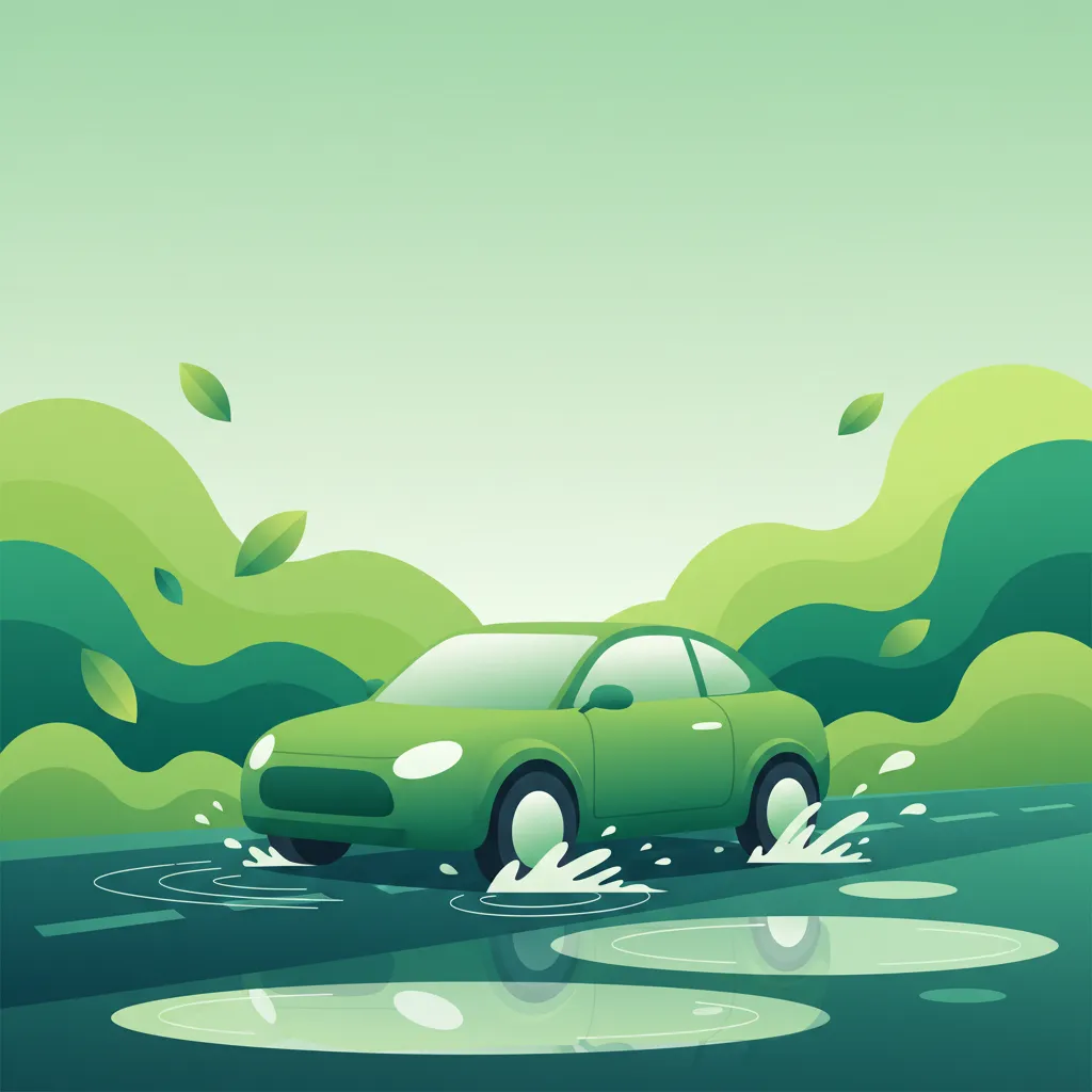 Rain, Puddles, and Hydroplaning Risks driving theory lesson