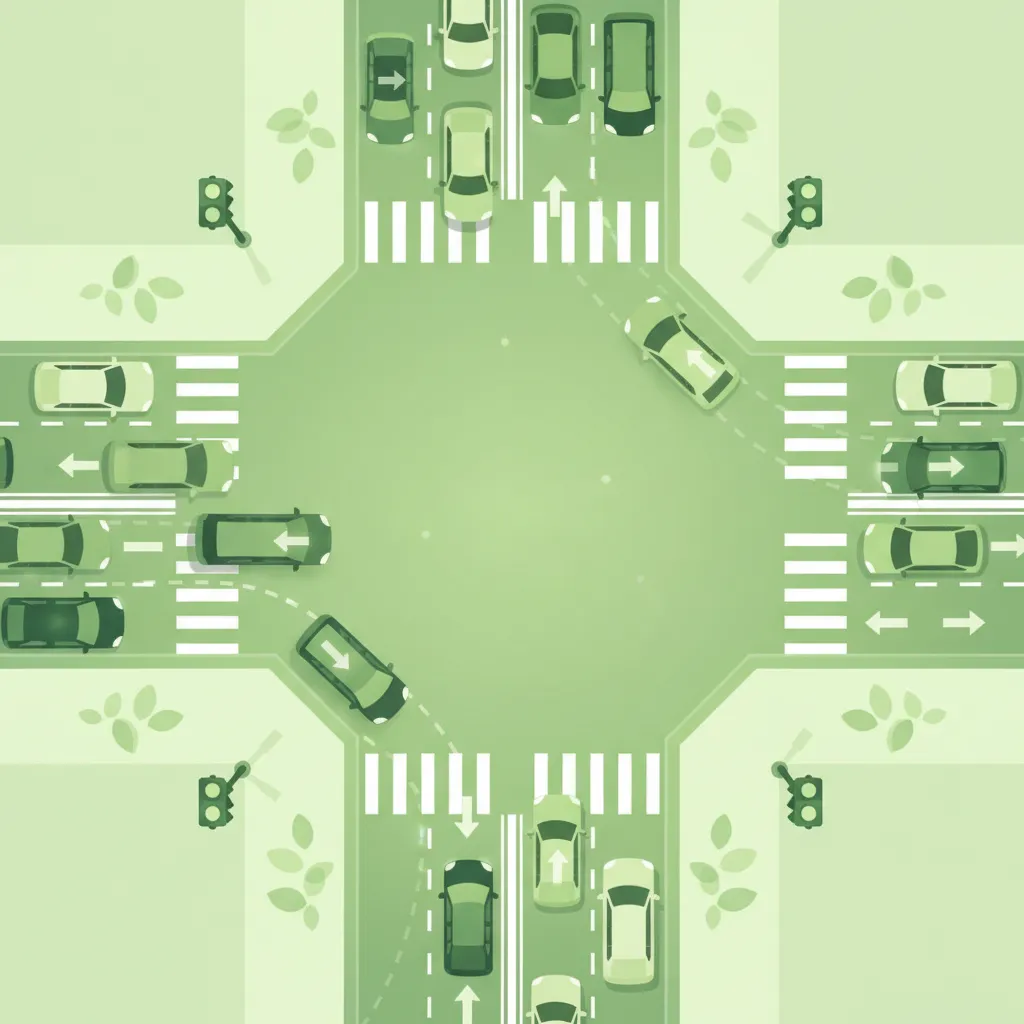 Pre-sorting for Turns and Junctions driving theory lesson
