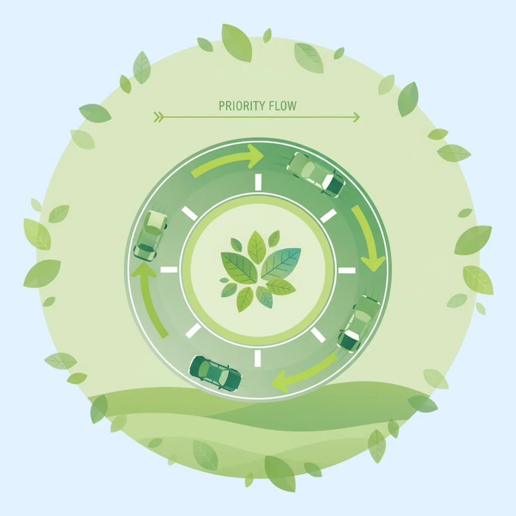 Dutch Driving Theory B: Roundabout Priorities