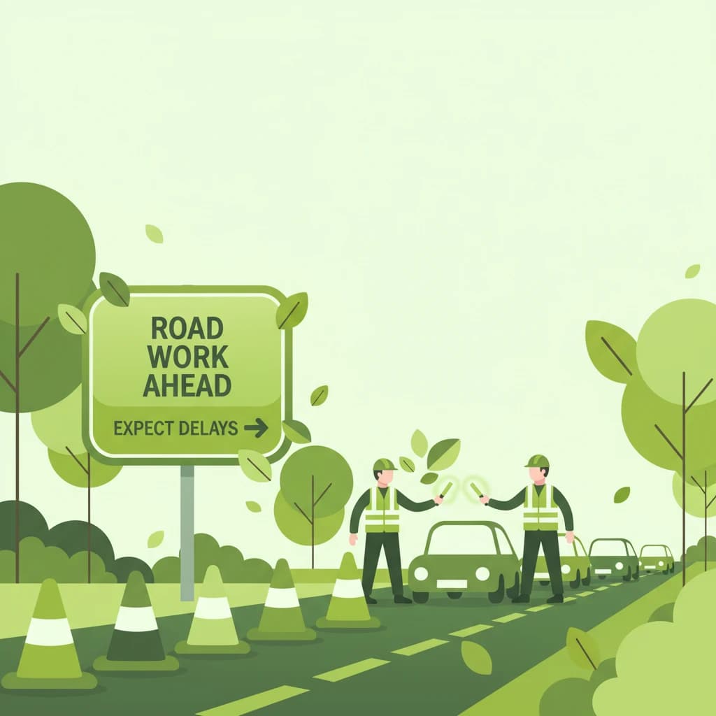 Road Works and Temporary Traffic Management lesson overview image