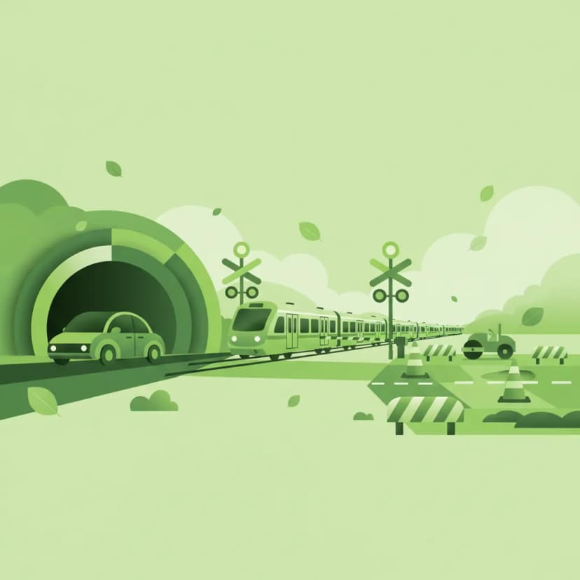 Tunnels, Level Crossings, and Road Works driving theory lesson