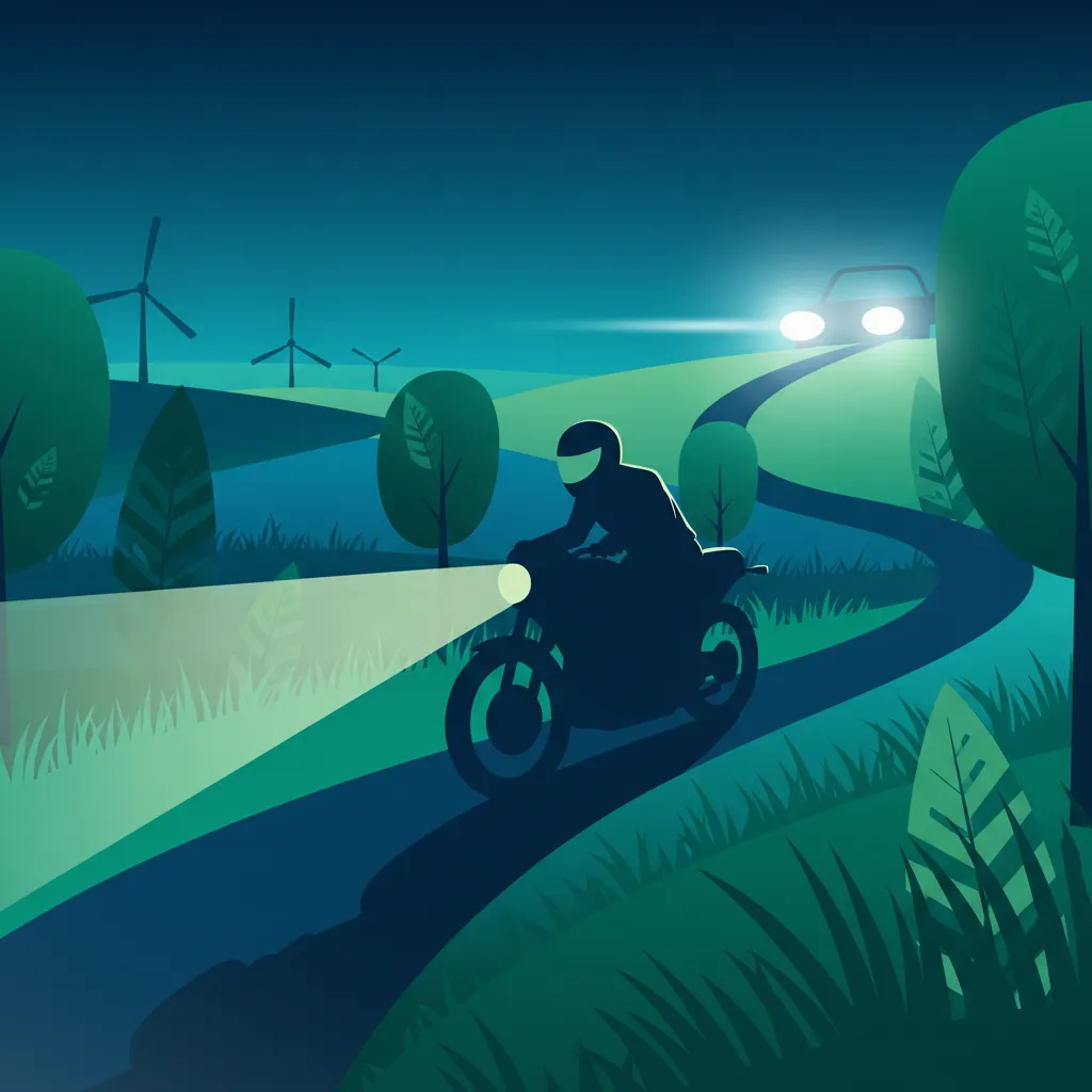 Mastering Motorcycle Night Riding for the Dutch Theory Exam