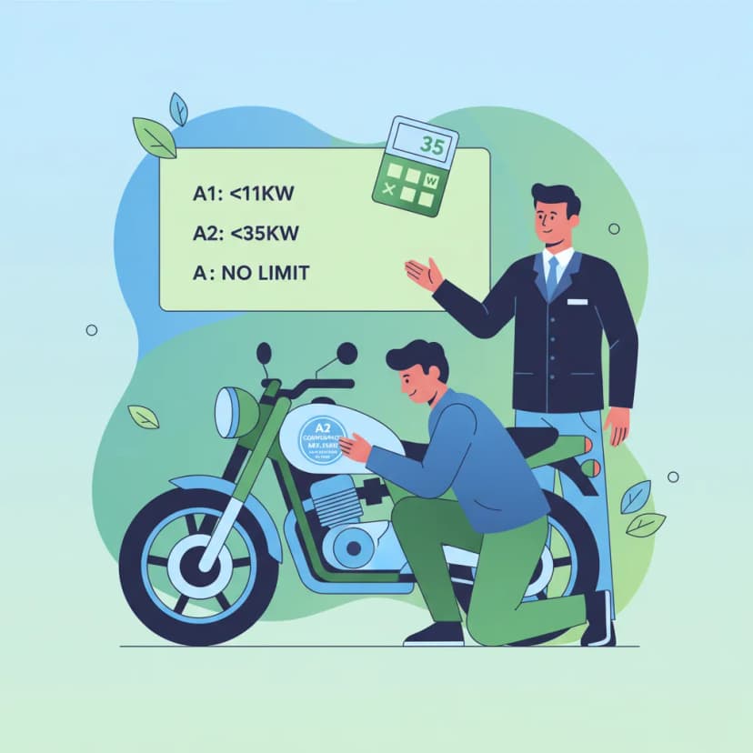 A2 Motosiklet Güç Kısıtlamaları ve Hollanda Ehliyet Teorisi Uyumluluğu