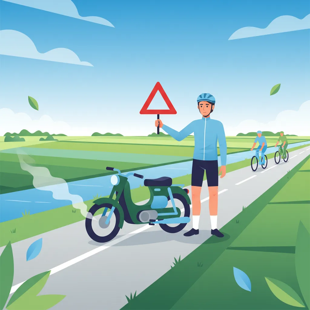 Averías y Accidentes de Ciclomotor: Teoría Esencial para el Examen de Conducir Neerlandés