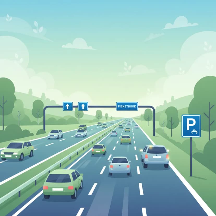 Hard Shoulder and Emergency Lane Rules for Dutch Driving Theory