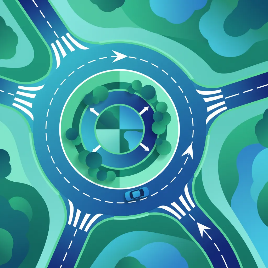 Dutch Roundabout Lane Discipline and Exiting Practice for Your Theory Exam