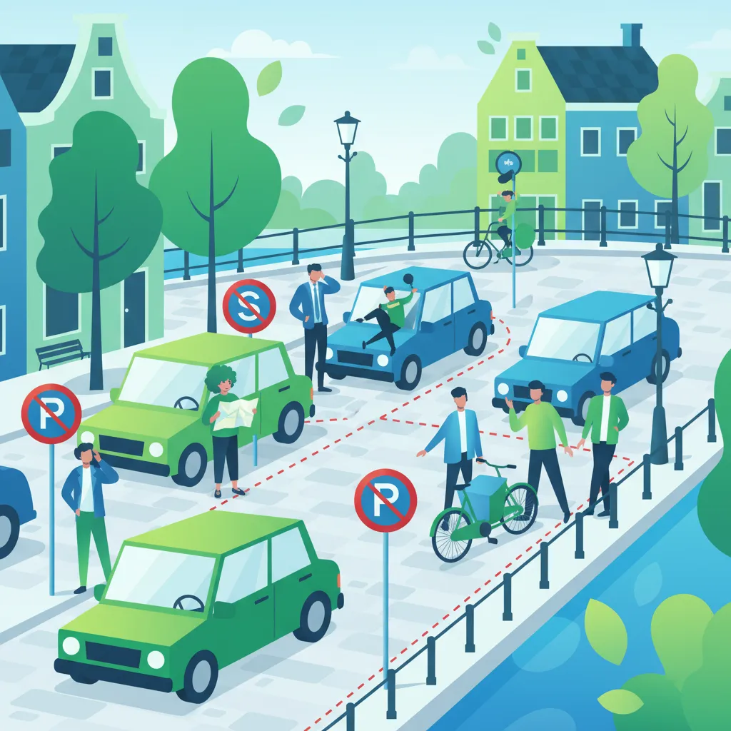 Dutch Prohibited Parking & Stopping Zones for Your Theory Exam