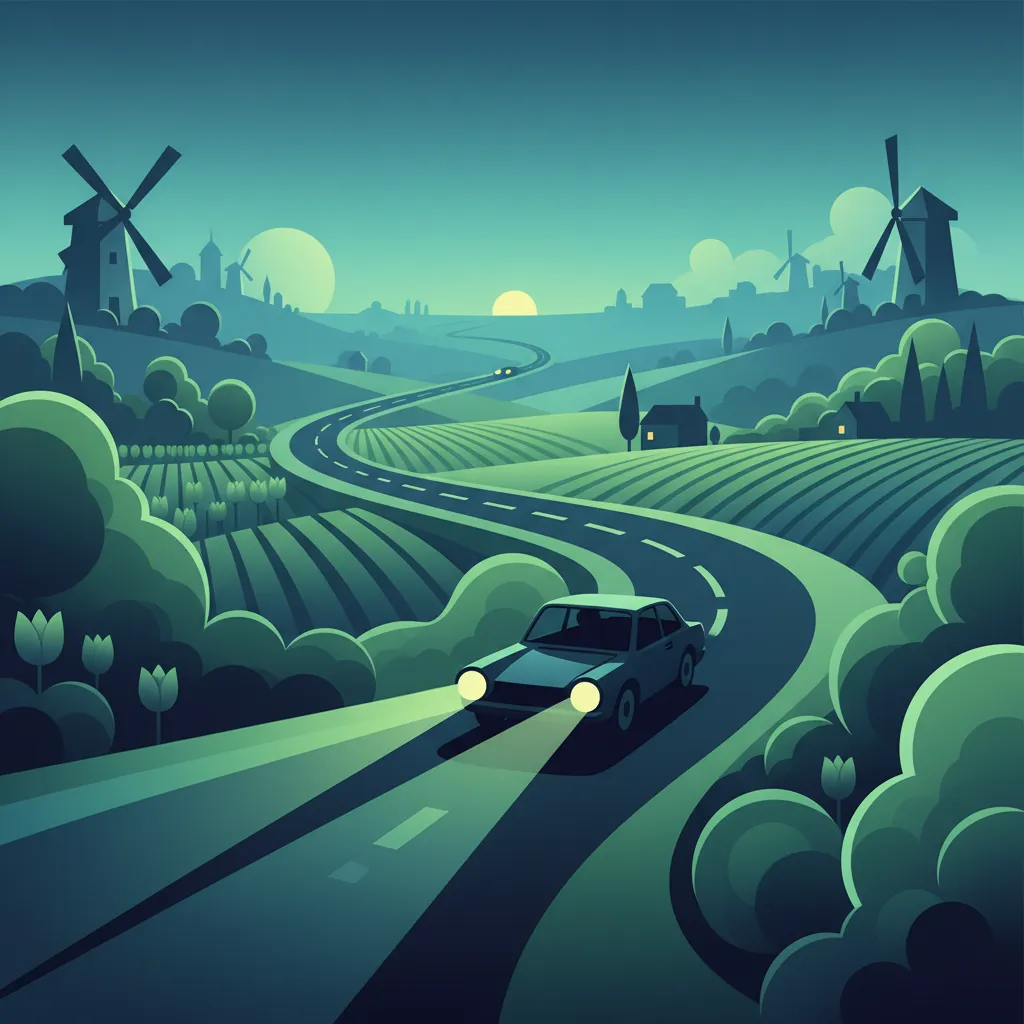 Hollanda Ehliyet Teorisi: Gece Sürüşü Görüş Mesafesi ve Güvenli Hız Pratiği