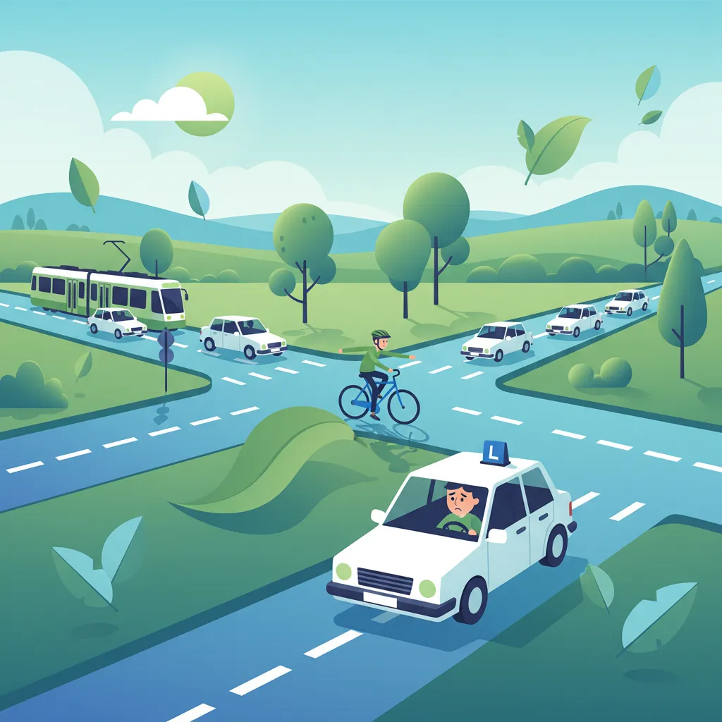 Dutch Driving Theory: Priority at Staggered Intersections Practice