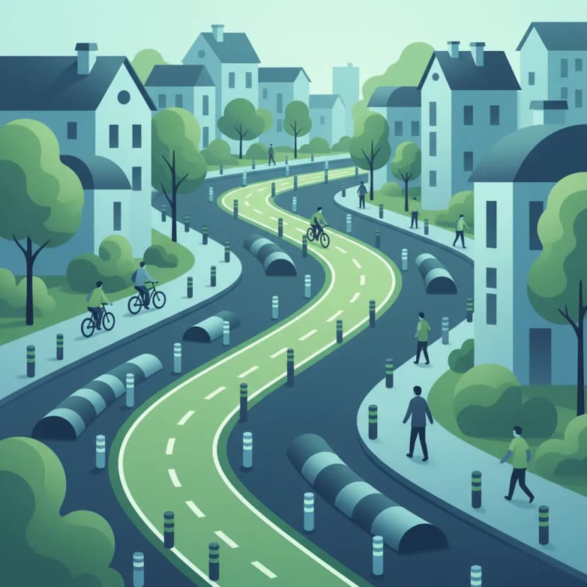 Medidas de calmado de tráfico en zonas urbanas de los Países Bajos