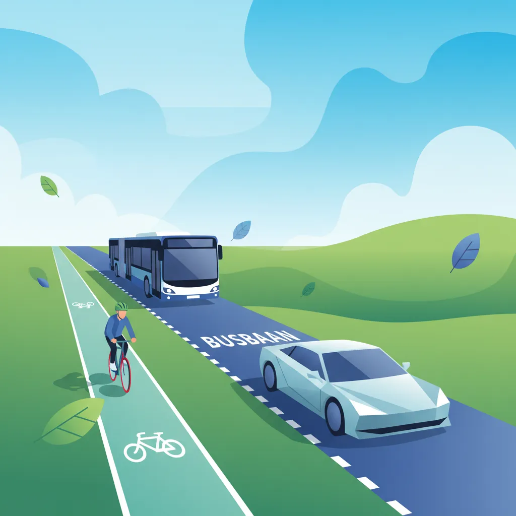 Dutch Driving Theory: Bus and Bicycle Lane Markings Explained