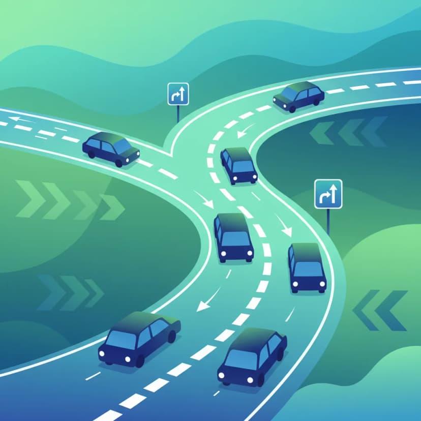 Reglas de Reducción de Carril y Peaje para tu Examen Teórico Holandés