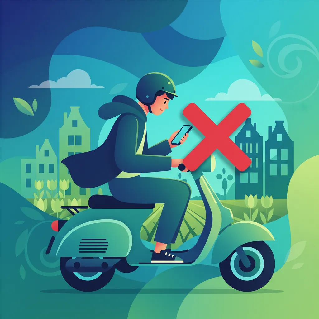 Telefoongebruik en afleidingen op de Nederlandse snorfiets