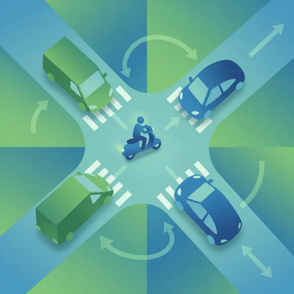 Väjningsplikt vid oreglerade korsningar i Nederländerna