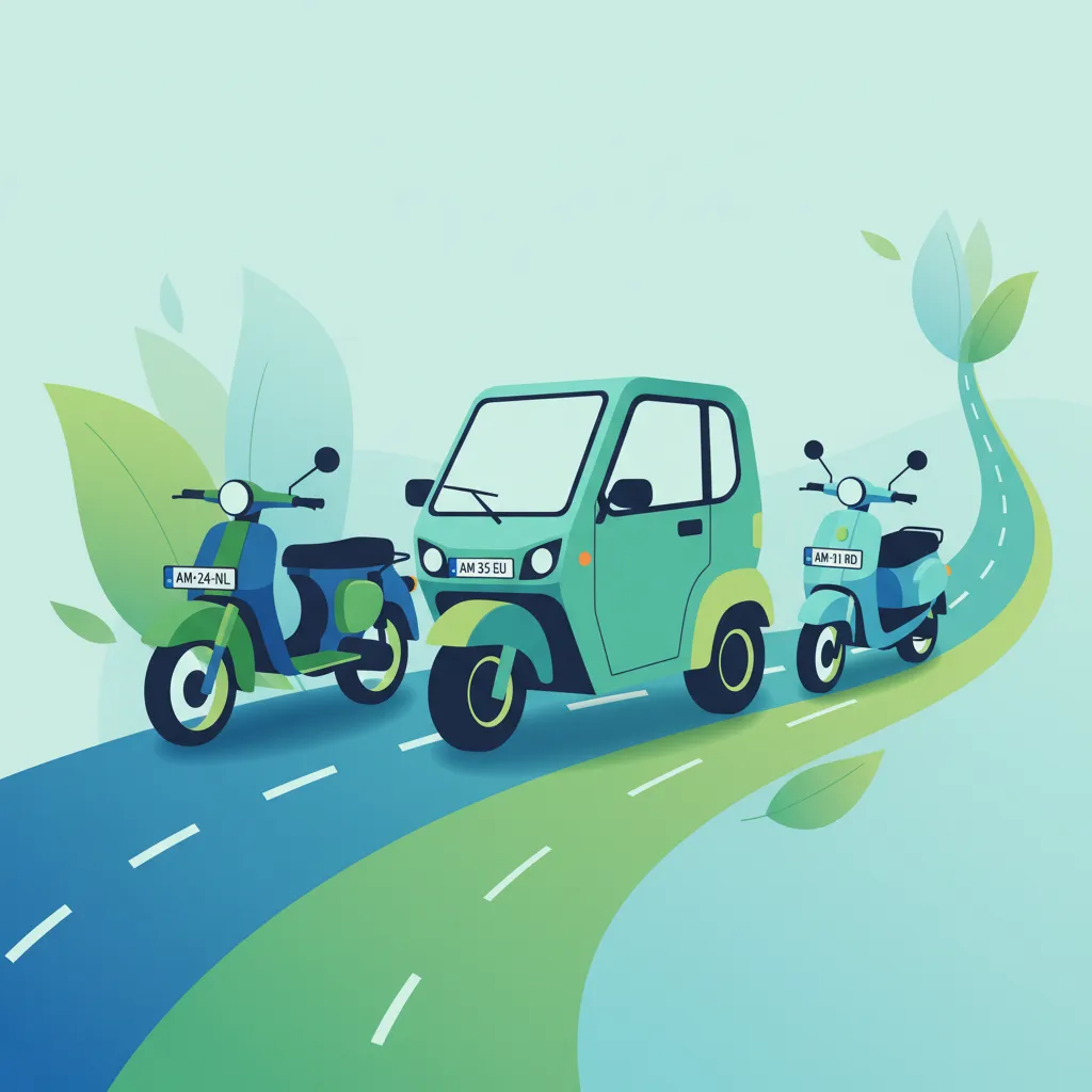 Holländskt AM-körkort: Övningar för fordonstyper och körkorts omfattning