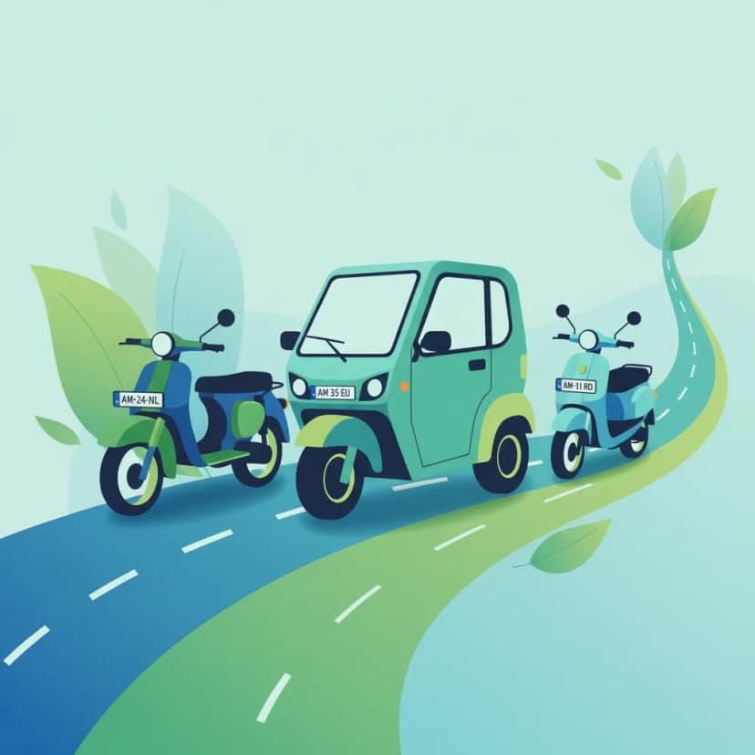 Carnet AM: Tipos de Ciclomotores y Vehículos Ligeros en Países Bajos