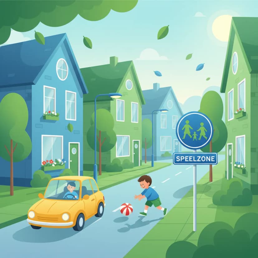 Driving Safely in Dutch Residential and Playground Zones