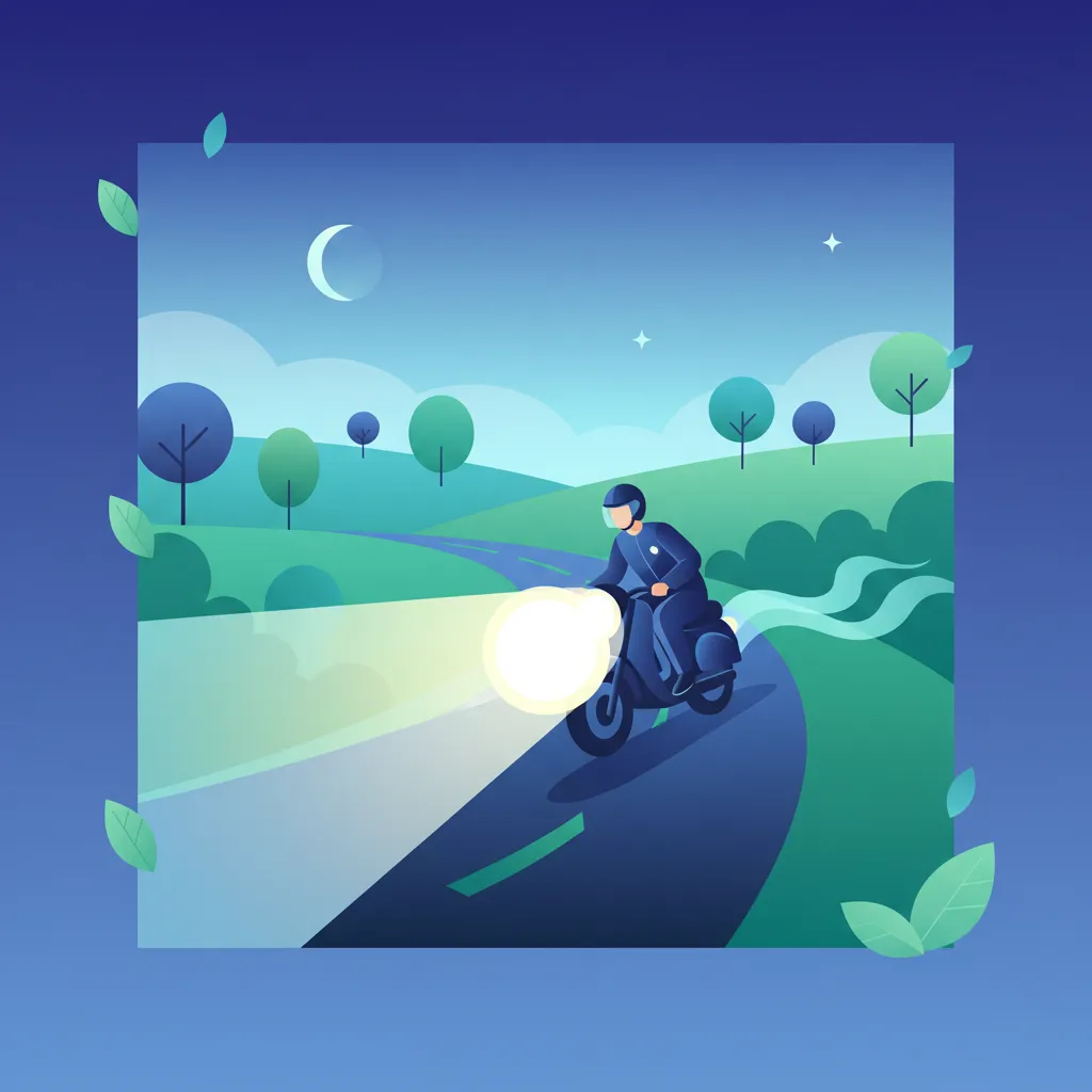 Zagrożenia podczas jazdy nocą dla kierowców skuterów kategorii AM w Holandii