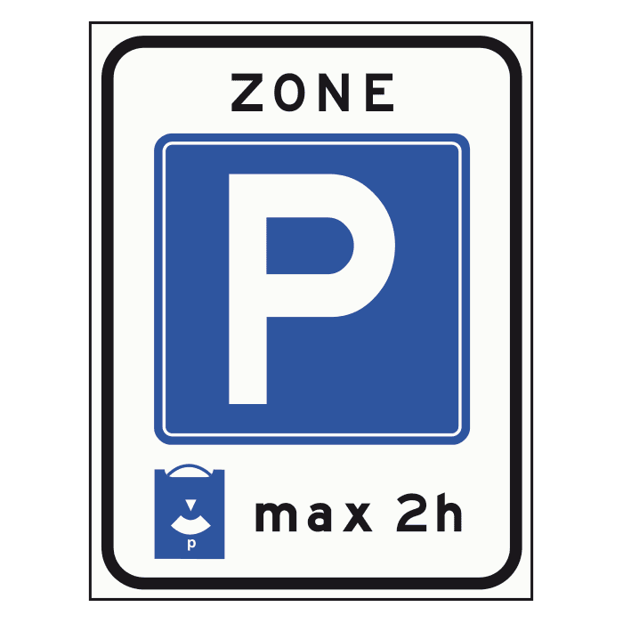 E10 - Parking Disc Zone road sign