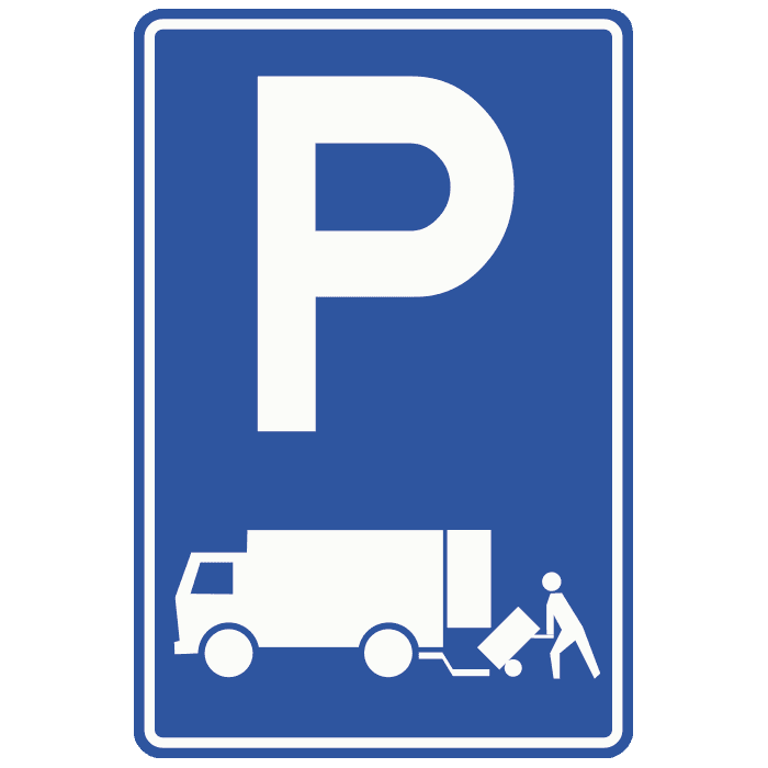 E7 - Loading and Unloading Area road sign