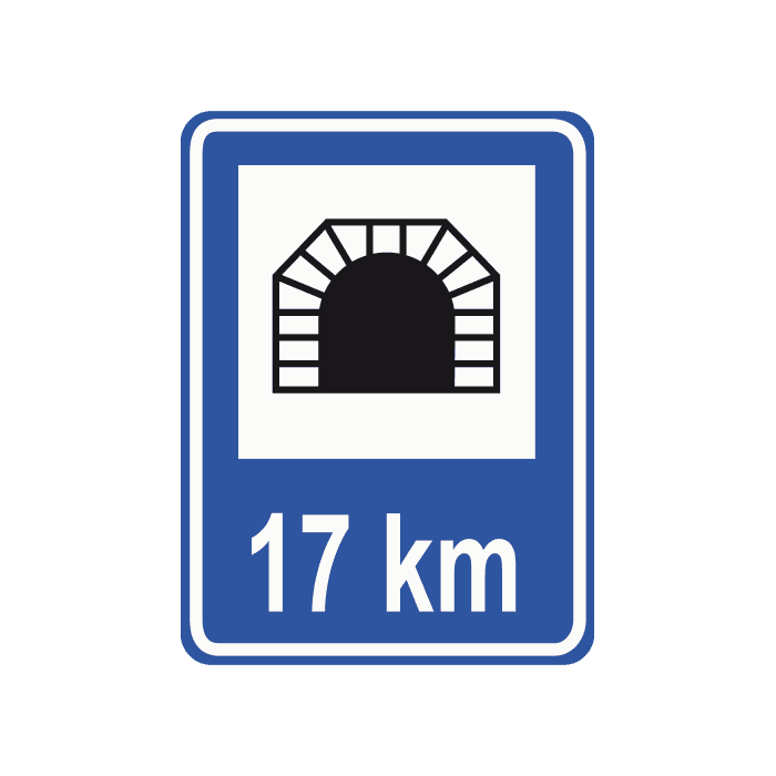 L13 - Traffic Tunnel road sign